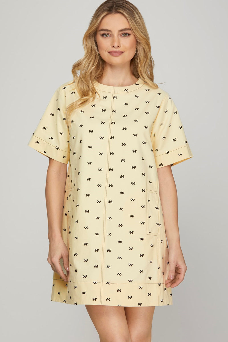 Stone Washed Denim Swing Dress