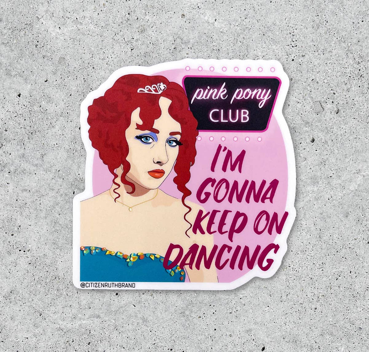 Chappell Roan Pink Pony Club vinyl sticker The Catalyst Mercantile
