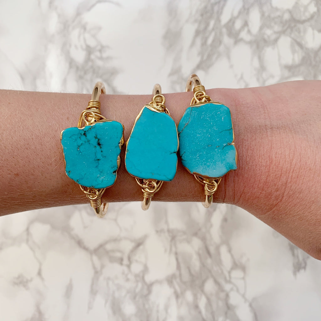 Turquoise Nugget Cuff - The Catalyst Mercantile