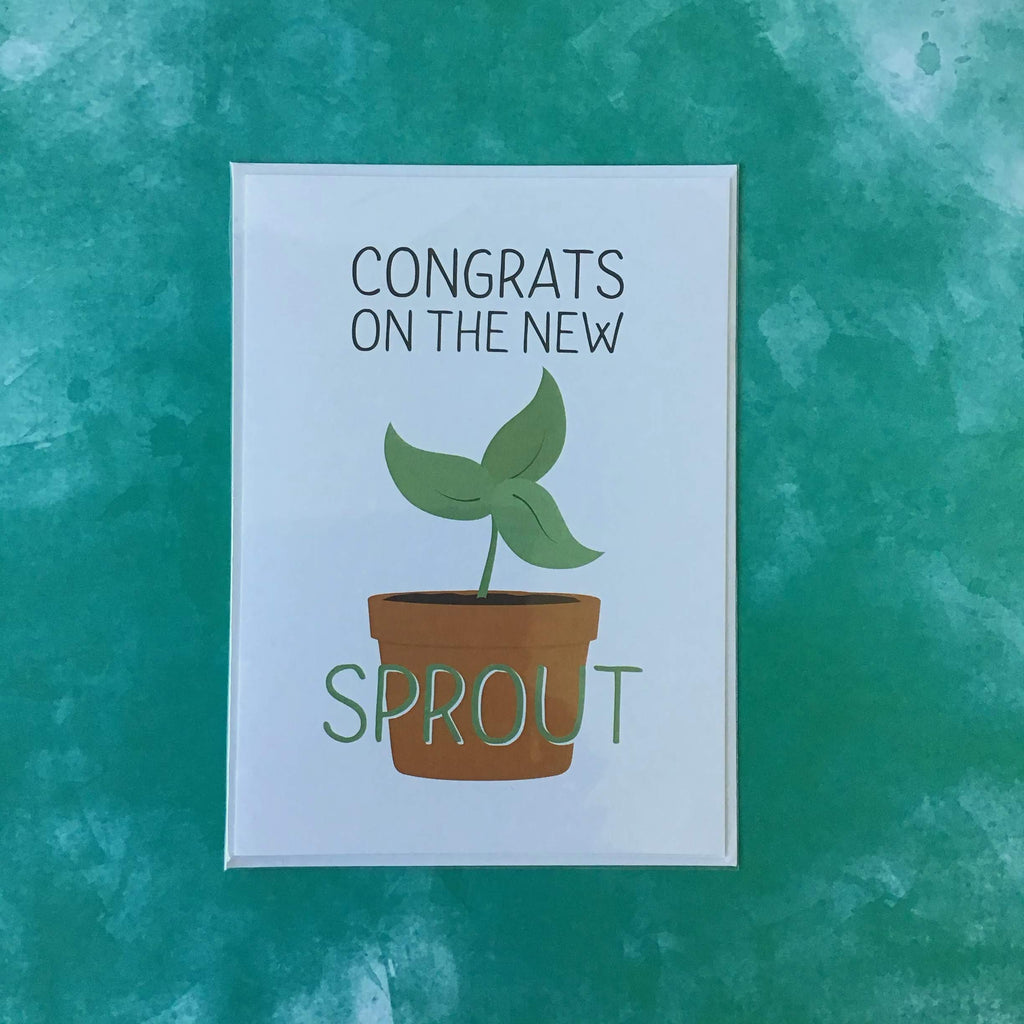Congrats on the New Sprout Greeting Card - The Catalyst Mercantile