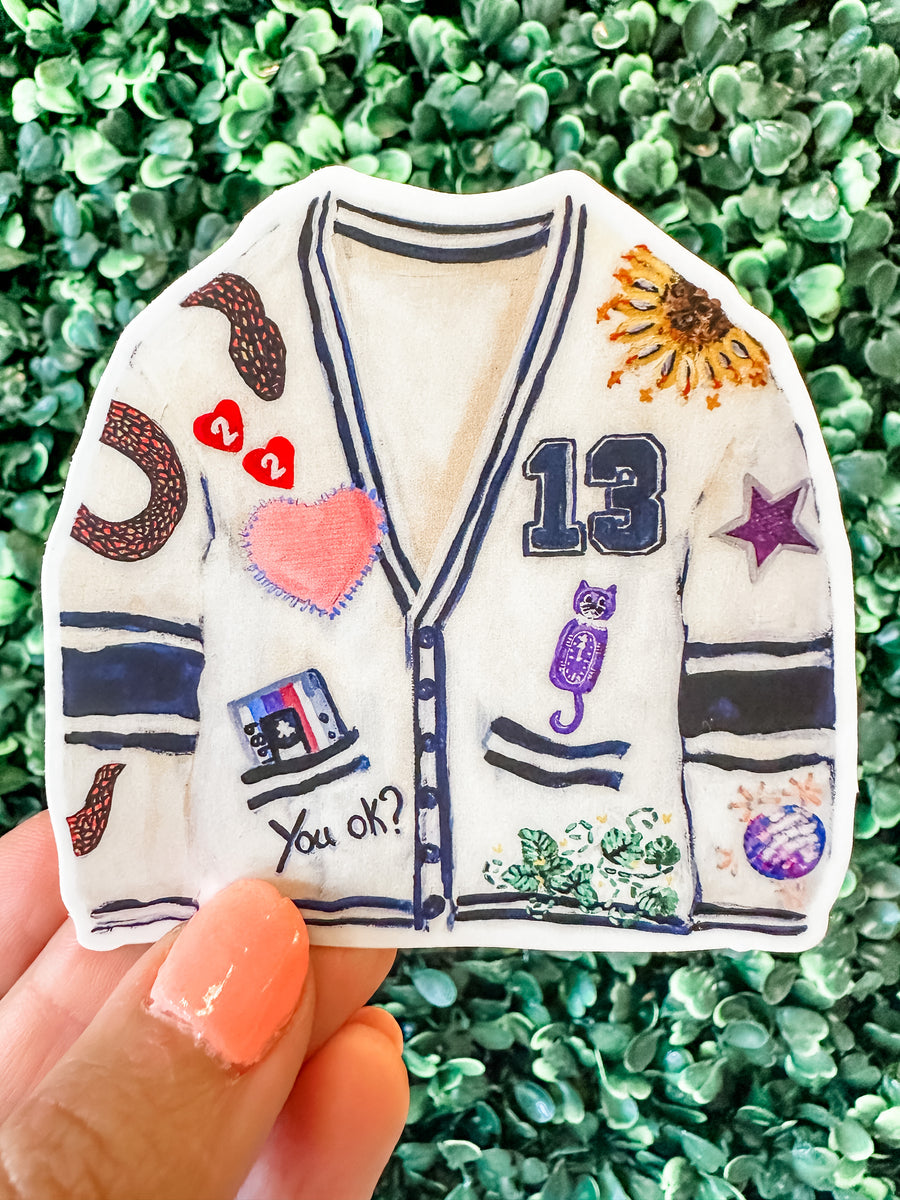 Taylor Swift Cardigan Art Sticker – The Catalyst Mercantile