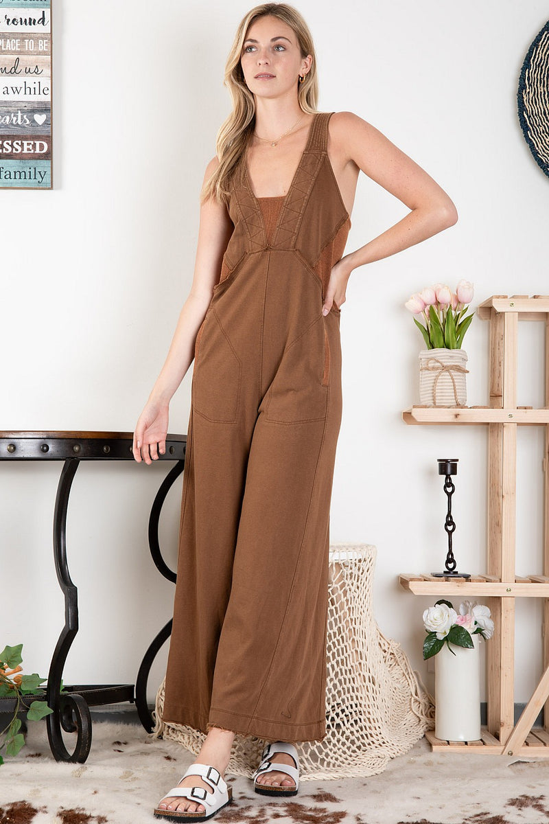 Perfectly Slouchy Line Detail Wide Leg Jumpsuit – The Catalyst Mercantile