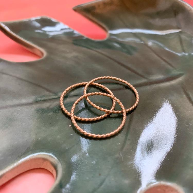 Gold Detailed Stacking Rings - The Catalyst Mercantile