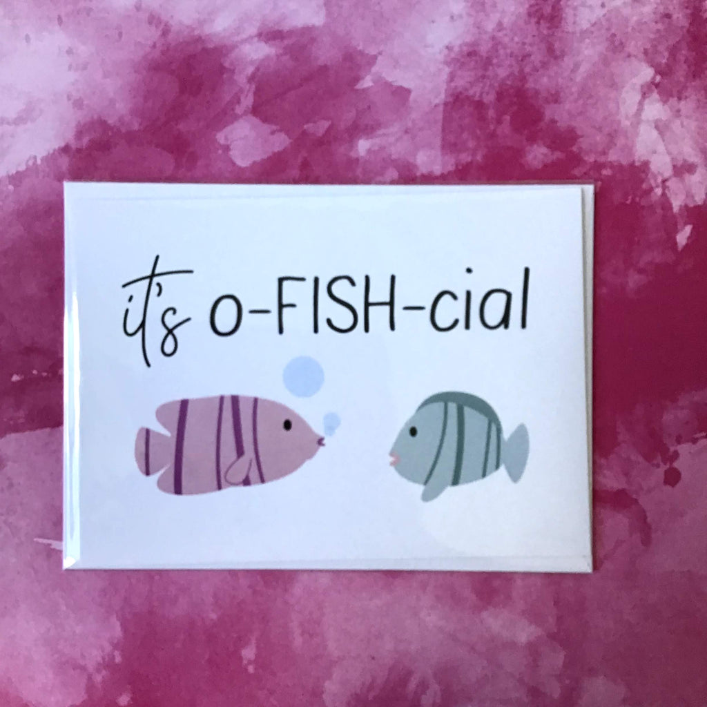 It's o-fish-cial Greeting Card - The Catalyst Mercantile