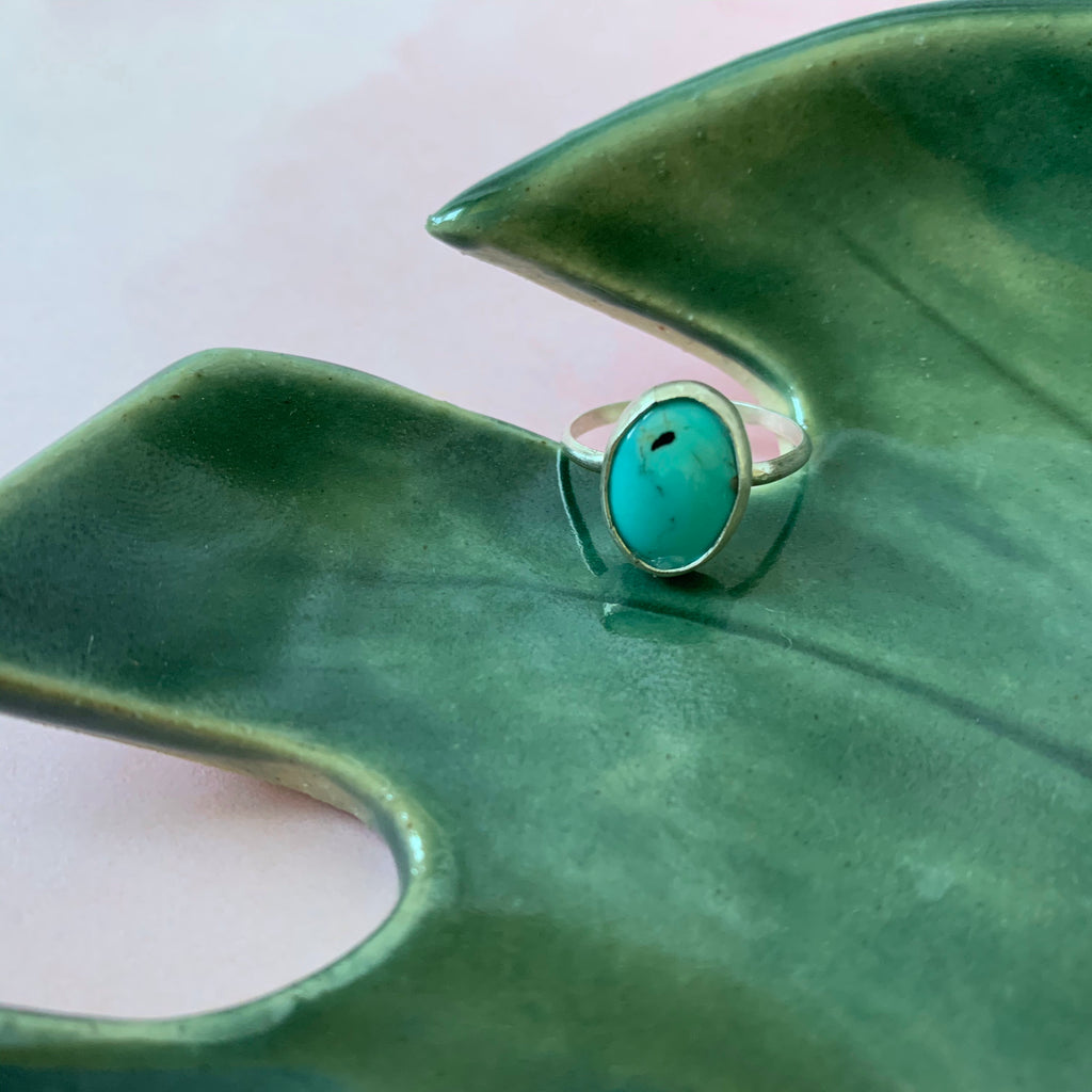 Small Arizona Turquoise Ring size 6 - The Catalyst Mercantile
